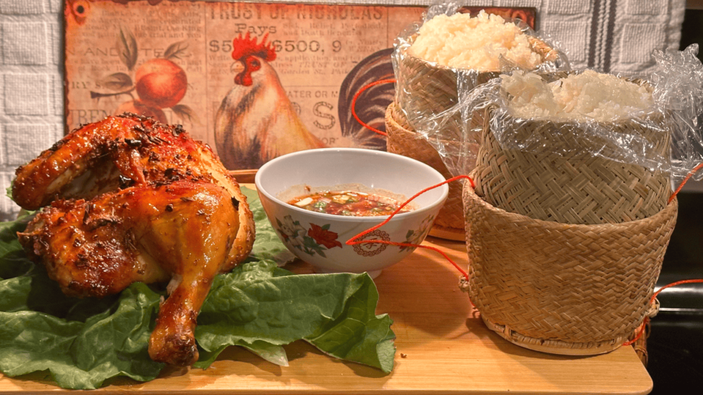 #117: Thai Roasted Chicken And Sticky Rice (ข้าวเหนียวไก่อบ)